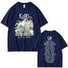 Korn Rockband Follow The Leader Tour T-Shirt Herren Vintage Grafik-T-Shirts Herren Damen Metal Gothic Harajuku Kurzarm T-Sh...