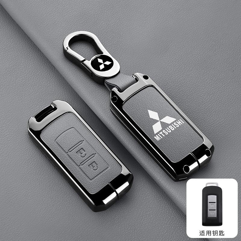 Zinc Alloy Car Key Shell Modified Flip Folding Key Case For Mitsubishi ASX LANCER Pajero Sport Outlander Eclipse Cross Keychain MQ9