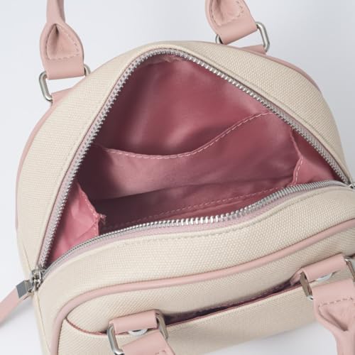 Jill Stuart Mini Boston Bag with Brand Logo, Daily Casual, Pink, Women's JSLH5AB2