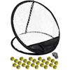 Noyips Golf Approach Practice Net Ball Set of 25, Simple Foldable Storage Bag, Perfect for Chipping and Chip Shots, Hibikurasu GOLF