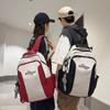 New high school student college bag large capacity backpack fashion lightweight decompression shoulder backpack