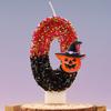 Halloween Birthday Candles for Halloween Theme Party Decor Black Hat Glitter Birthday Number Candle for Kids