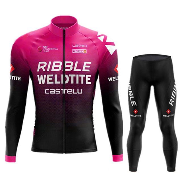 CASTELU Cycling Jersey Set Team Long Sleeve Kit Cycling Clothing Sports breathable Men Road Bike Suit MTB Pants Wear Autumn 2026