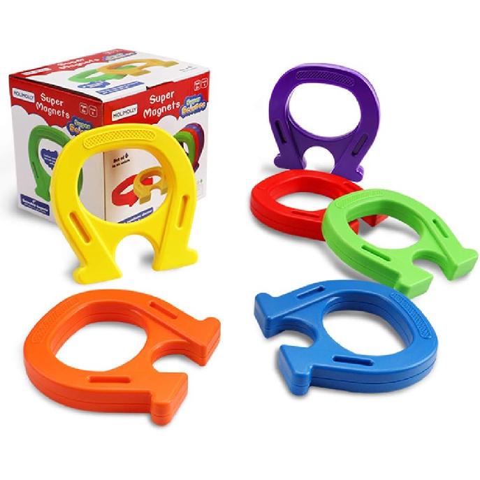 Children's Magnetic Toy, Horseshoe Magnet, Exercise Children's Hands-on Skills, 6 Packs