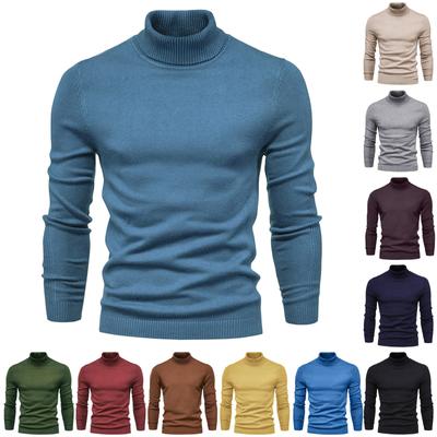  And Winter Thickened Warm Sweater Medium Collar Men's Multi-color Sweater