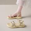Stepping on shit flat-soled maternity sandals women's summer soft-soled non-slip sports sandals 2025 new fashion outer wear skirt