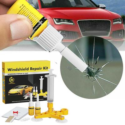 Car Glass Repair Fluid Kit DIY Window Mobile Screen Tools Neat Accessories Glue Scratch Cure Clean Car Repair Glass Kit Cra P1V7