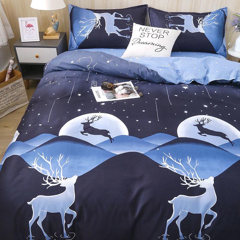 Cartoon Duvet Cover Household Skin-friendly Washable Modern Quilt Covers Students Non-fading Bedding Luxury Housse De Couette