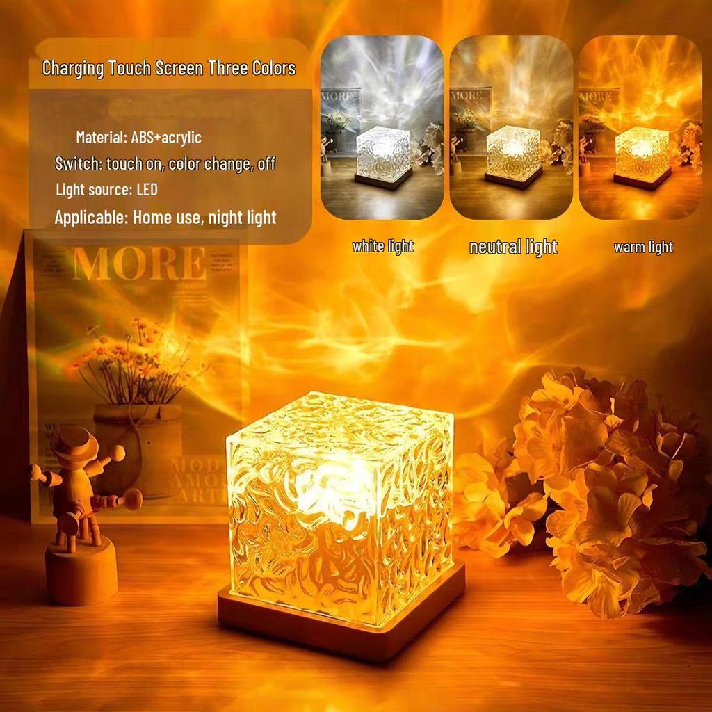 Wave Pattern Night Light Projector for Bedroom Atmosphere