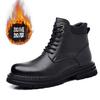 Martin boots men's autumn mid-top boots casual British style thick-soled tooling big yellow boots