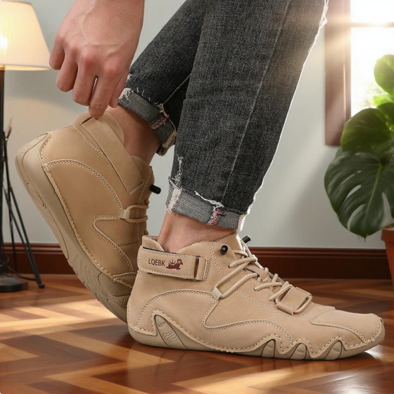 

New 2025 Men s Retro Design Ankle Boots Men Outdoor Casual Leather Shoes Breathable Comfortable Summer Hot Selling Flat Sneakers 36