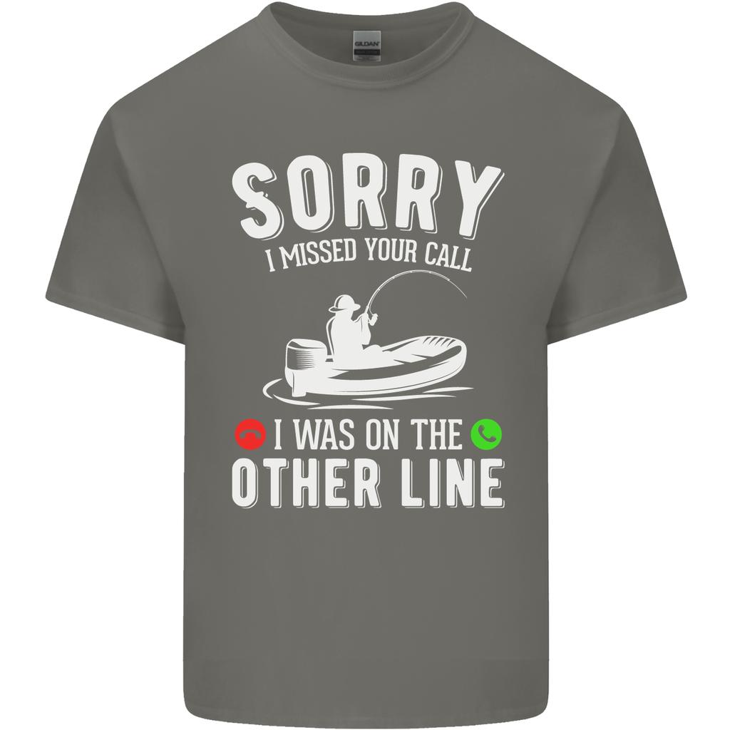 Funny Fishing FisherUnisex On the Other Line Unisexs Light Cotton TShirt