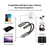UC-030-TC002 USB-C to 3.5mm Audio Adapter + 100W PD Charging Cable for Laptops/Tablets/Phones