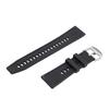 Watch Strap Fit for GT3 Smart Watch Water Proof Rubber Band Replacement Lychee Pattern 22mm Black