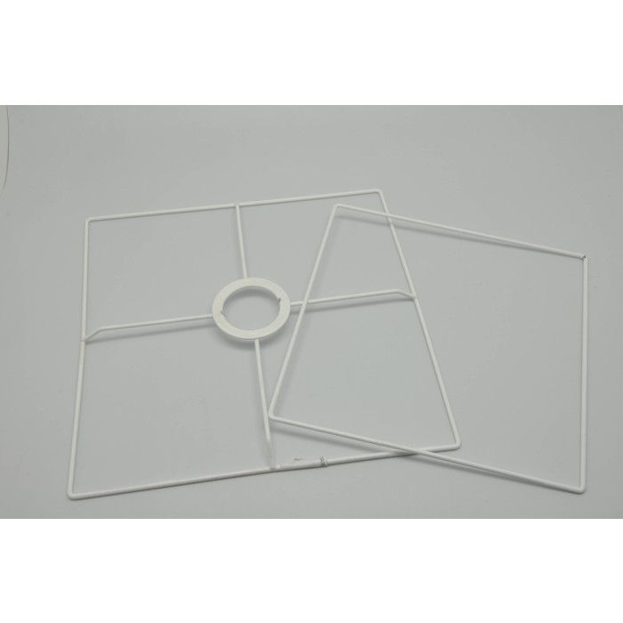 Ens. Armature abat-jour carré 20 cm