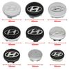 4pcs 56mm 58mm 60mm 65mm Car Wheel Center Caps Hubcap Cover For Hyundai Ioniq Sonata Elantra Solaris Creta Accent Santa Fe I10 PP17