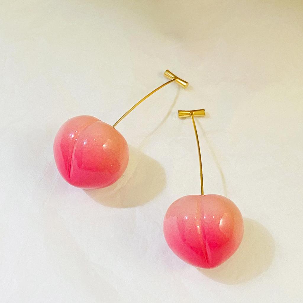 Pendientes Colgantes de Cereza Creativos de Moda - Estilo Europeo y Americano