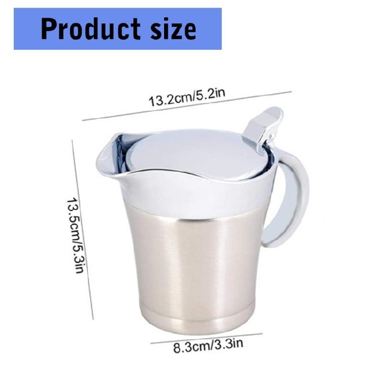 Rindersteak-Soßenbehälter Große Kapazität Doppelwandig Isoliert Edelstahl Tomatensoßen-Töpfe Küchenbedarf