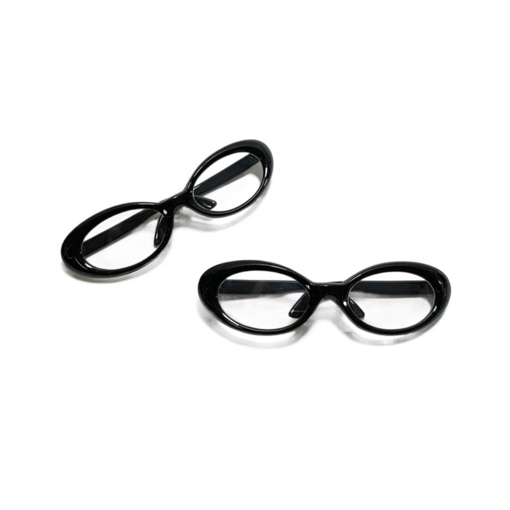 Miniature Round Frame Glasses Plastic Doll Eyeglasses Lovely Doll Mini Glasses  Children Toy