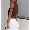 2026 Summer New Women's Fashion Solid Color Short Sleeveless Round Neck T-Shirt