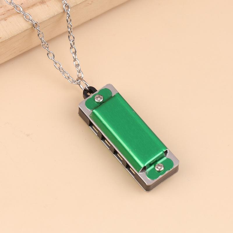 4-Hole 8-Tone Mini Necklace Harmonica Musical Instrument Toys For Kids Children'S Elementary School Entrance Music Toy Gift