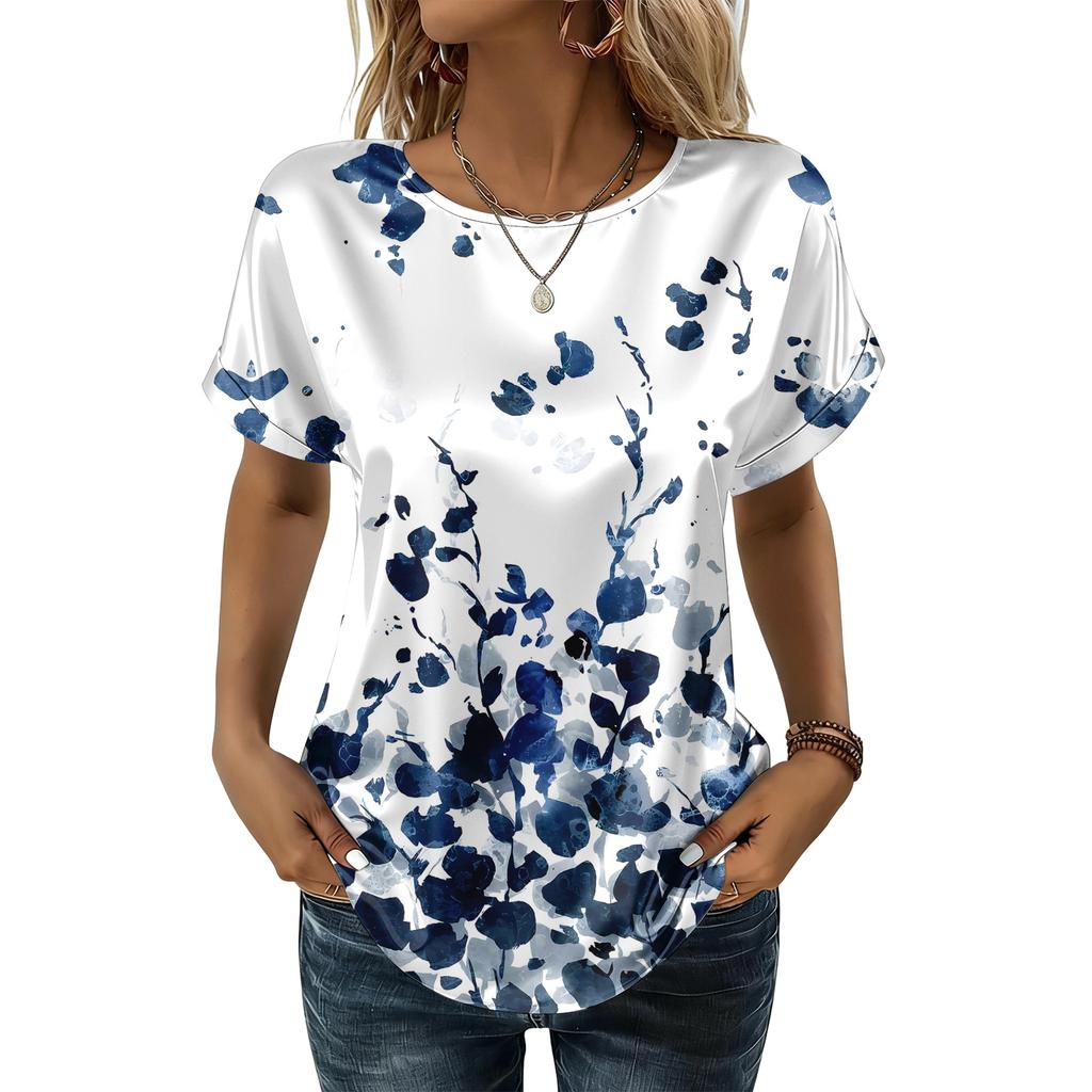 Women's Fashionable Casual Vintage Printed Top