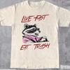 Live Fast Eat Trash Shirt, Racoon Meme T Shirt, Funny Racoon Tee, Funny Trash Panda Shirt, Racoon Shirt, Funny Animal Gift, Unisex