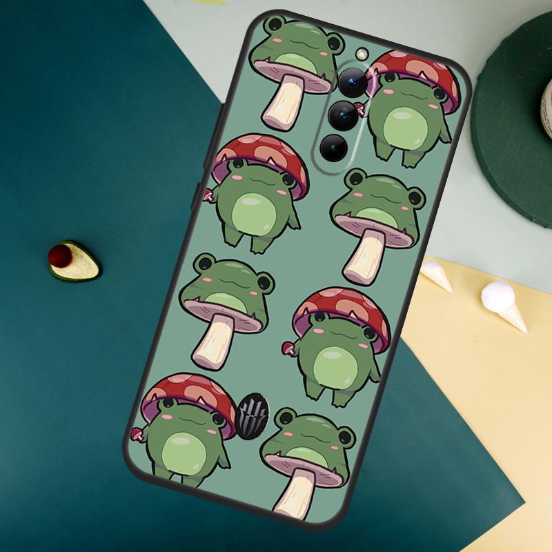 Kawaii Frog Mushroom For ZTE Nubia Red Magic 8 9 8S 9S 10S Pro Plus 10 Air 6S 7S 7 Pro Red Magic 11 Pro Plus Case