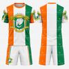 2026 New Ivory Coast Themed Football Jersey Sets Summer Children's Outdoor Casual Breathable T-shirts and Sets