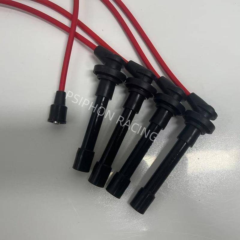 RED Ignition Coil Spark Plug Leads for Honda Civic EG EJ EK Del Sol D15 D16 Engine