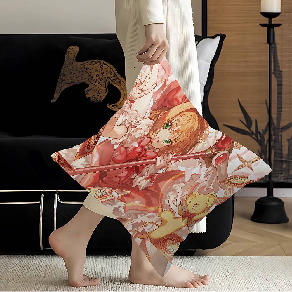 Anime C-Cardcaptor Sakura Girl Pillow Anime Pillow Sofa Bed Head Pillow Cover Cushion Cover 45x45 Cm Fashion
