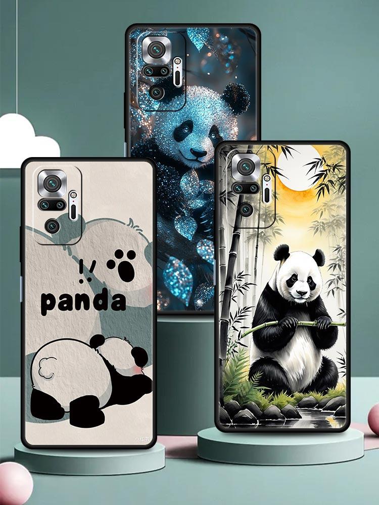 Baby Panda Phone Case Cover for Redmi 14C 10C Note 15 14 13 12 10 11 K40 Pro Plus 5G Soft TPU Shockproof Shell Fundas Capas Bags