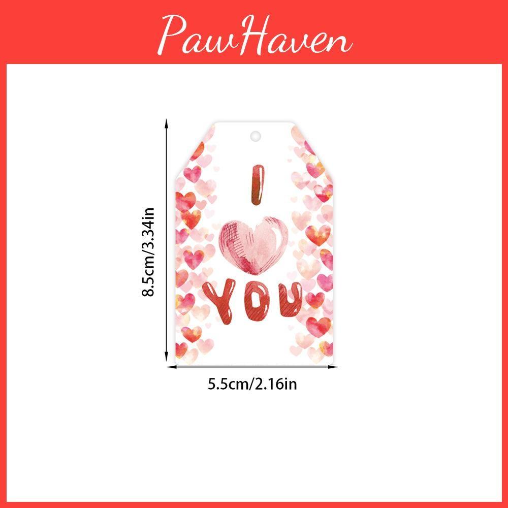Celebration Valentines Day Paper Hang Tag Pendant For Daily Decoration Party