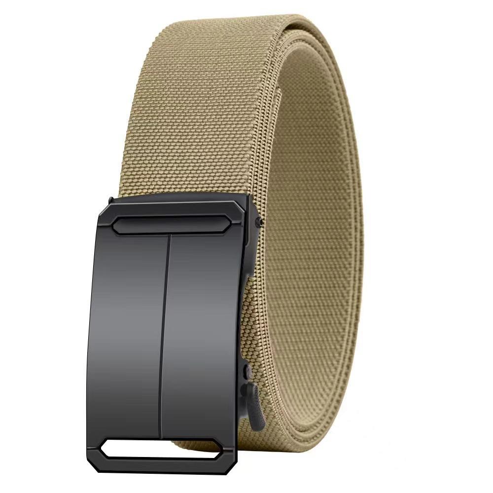 Men'S Outdoor Automatic Buckle Elastic Belt Kuaishou Student Jeans Belt
