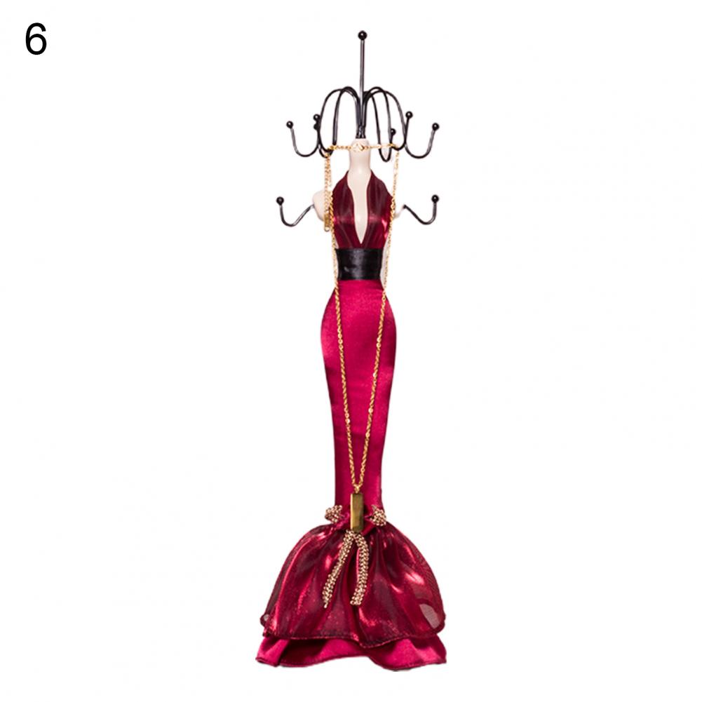 Portagioie Manichino Vestito Buono Supporto Statuetta Dama Espositore per Gioielli in Resina