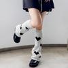 Gothic Cross Knitted Socks Punk Style Leg Cover Socks Long Socks Boot Cuffs  Lolita Style