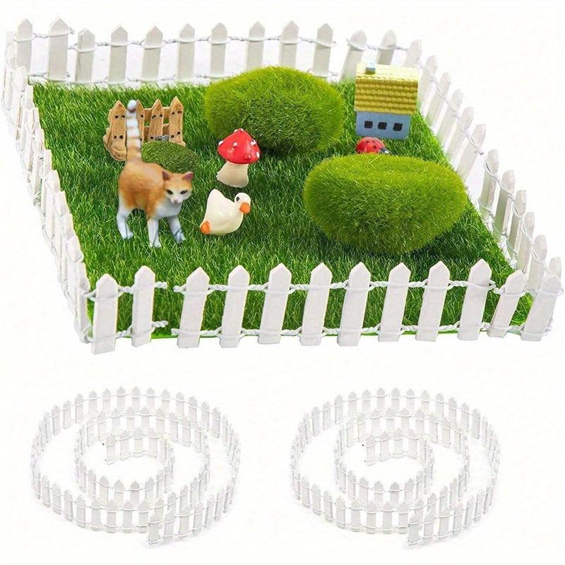 

1pc Fairy Tale Garden Mini Fence, 9.5cm/90 Cm Wooden Mini Picket Fence Border Decor, for DIY Terrariums, Succulents, Planters, Dollhouse Yards Large White-90cm разноцветный