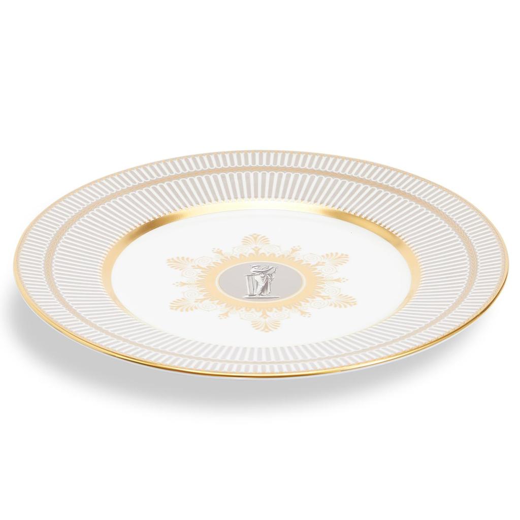[Officially Imported] Wedgwood Anthemion Grey Plate, Approx. 23cm, 1054400