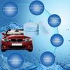 Windscreen Cleaner Tablets, 10Pcs Windscreen Cleaner Tabs, Multifunctional Concentrated Glass Cleaner Effervescent Tablets for Car Kitchen Windows