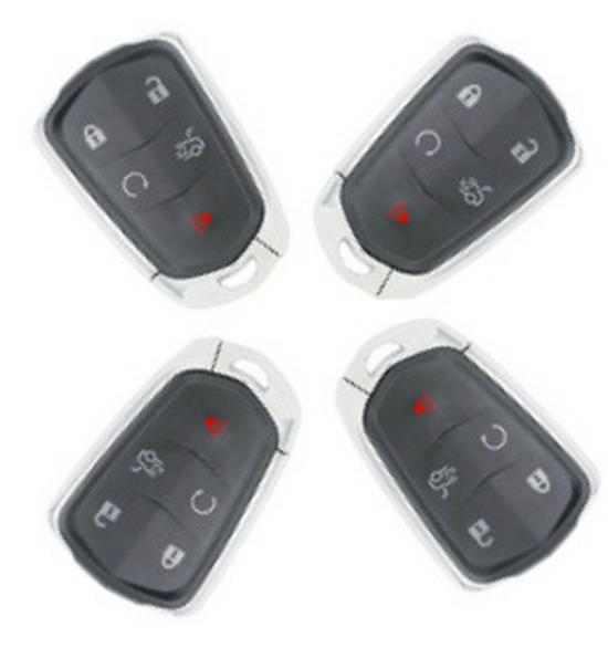 Compatible with KDLK Shield-Shaped 5-Button 315MHz 46 Chip Smart Remote Key.