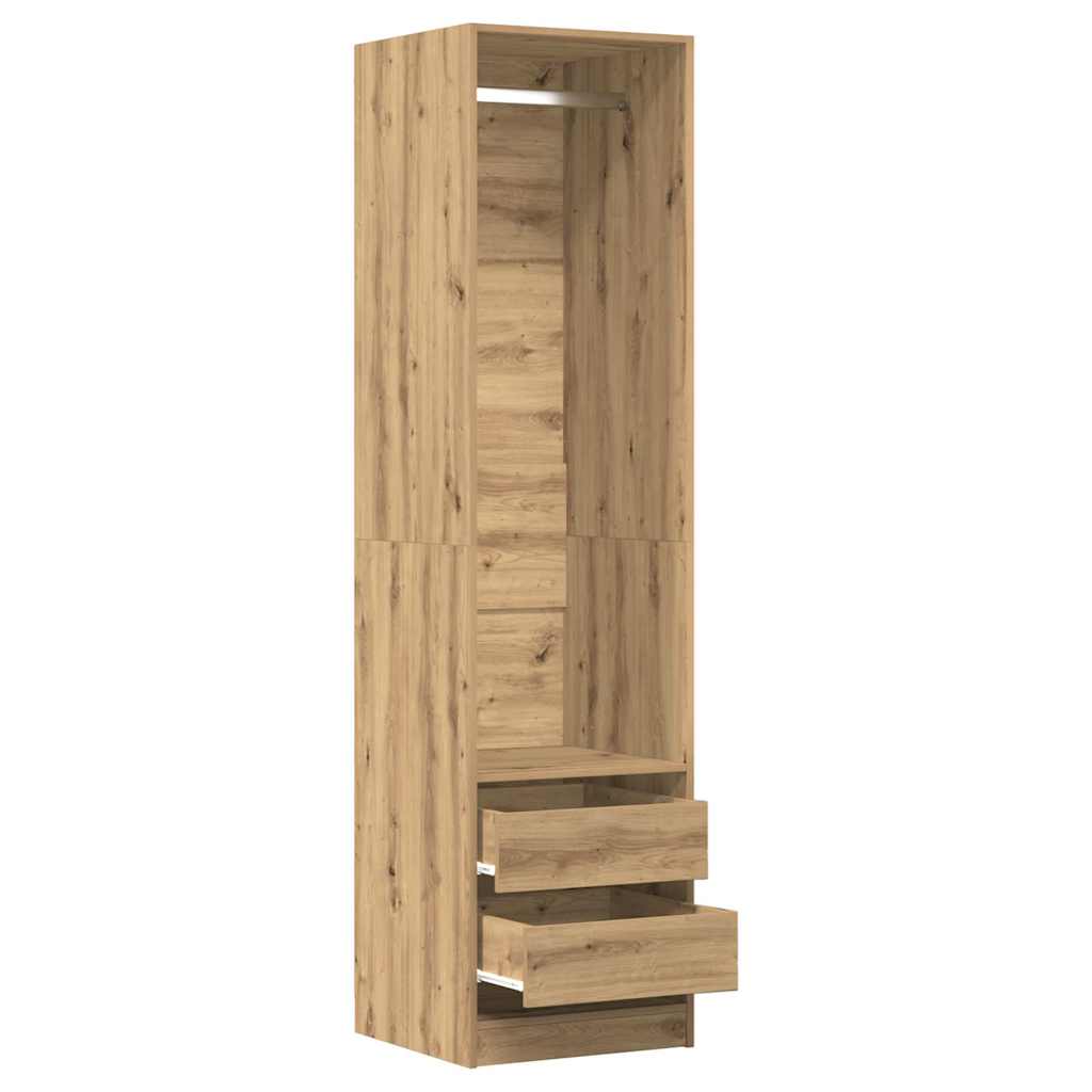 Artisan Oak Wardrobe 50 x 50 x 200 cm Particleboard
