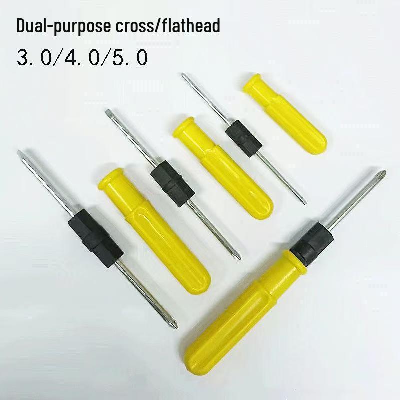 Dual-Ended Screwdriver 3/4/5mm Phillips & Flathead for Home Repair