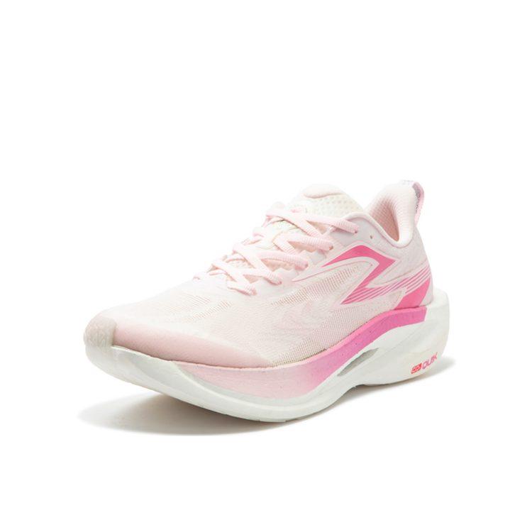 361 Flame 2ET Low Top Long Distance Running Shoes Unisex Pure White Pink 672412209-7