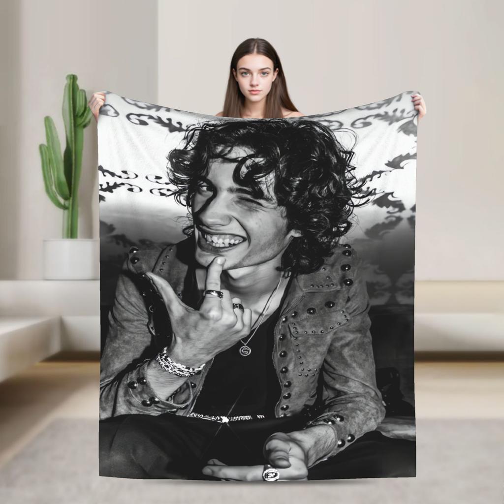 Super Soft Blanket Camping SSOMBR World Tour Throw Blanket  Flannel Bedspread For Couch Chair Print Sofa Bed Cover