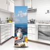 Refrigerator Wallpaper Vinyl Sticker Self-adhesive Fridge Door Cover Decal Landscape Flower Cat Cartoon Art Mural Kitchen Wardrobe Renovation Poster