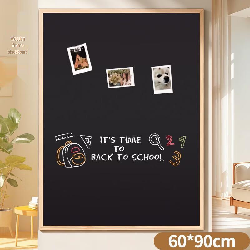 60x90cm Magnetic Wooden Frame Wall Chalkboard
