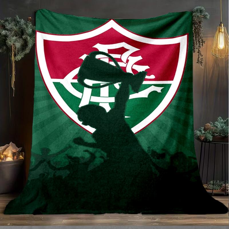1PC Flumi-nense Football Club  Printed Soft Flannel Blanket Throw for Adult Bedroom Living Room Sofa Camping Travel Fan gifts Christmas Gifts