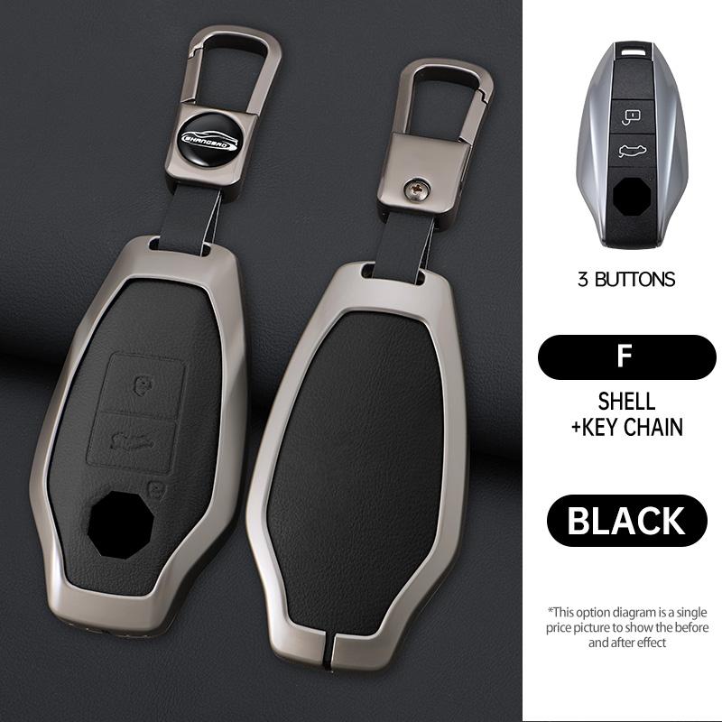 

Zinc Alloy Car Key Cover Smart Keyless Remote Control Fobs Case Keychian Holder Auto Interior Accessories For Mg 7 Mg7 Mg-7