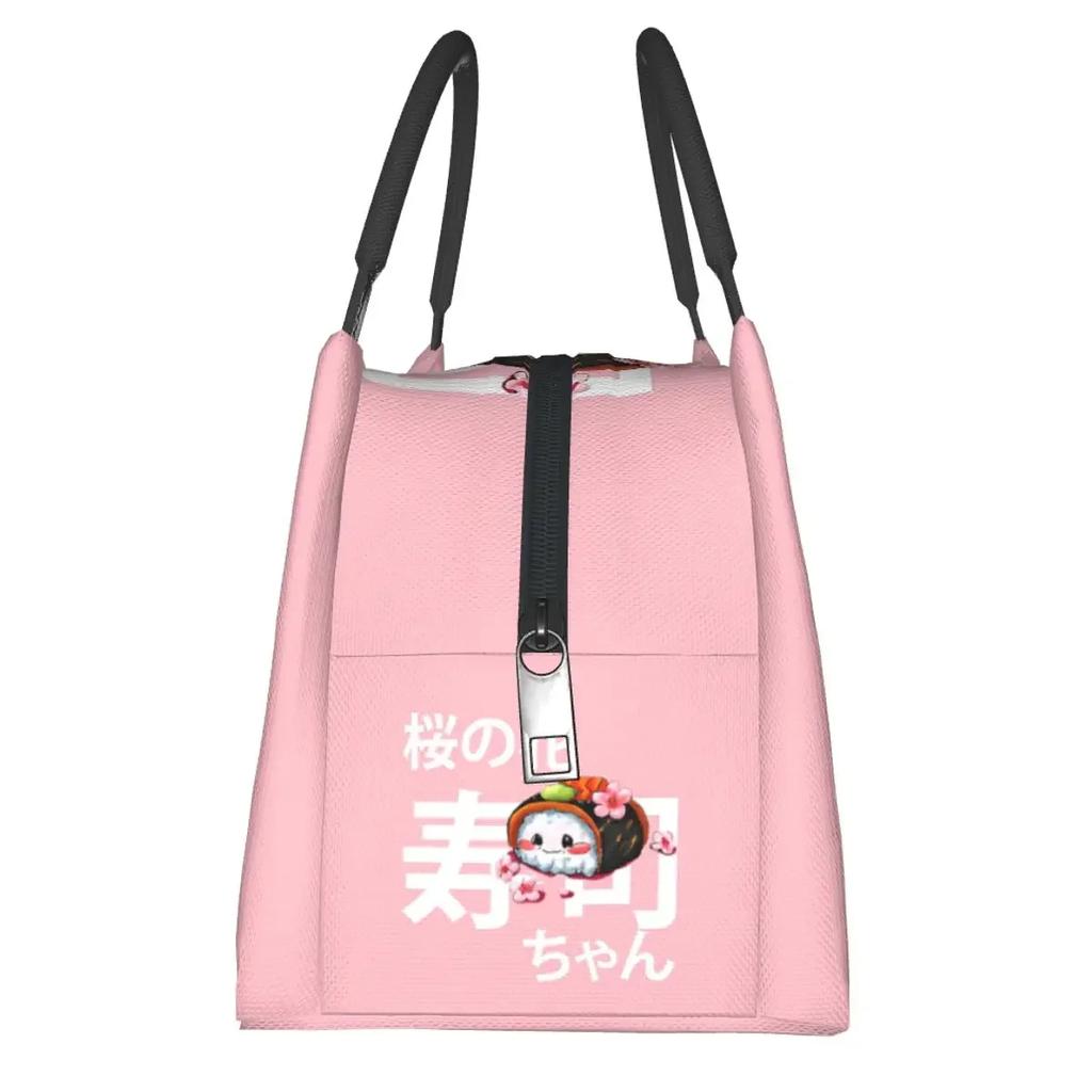 Sushi-chan Lunch Bags Insulated Bento Box Portable Lunch Tote Picnic Bags Cooler Thermal Bag for Woman Kids School