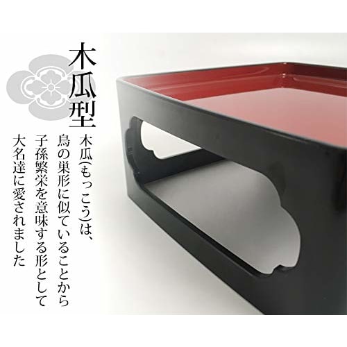 Urushi Product Ancestor Freeze-Dried Buddhist Meal Set, 5.5 Inches, Black (Inner Red)